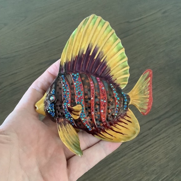 Jay Strongwater Sailfin Philippe Lustre Collection Figurine RARE - Picture 7 of 10